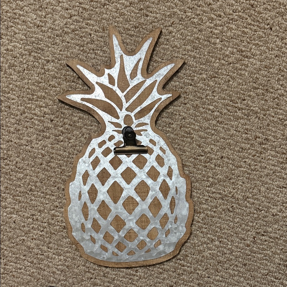 Silver Pineapple Wall Decor